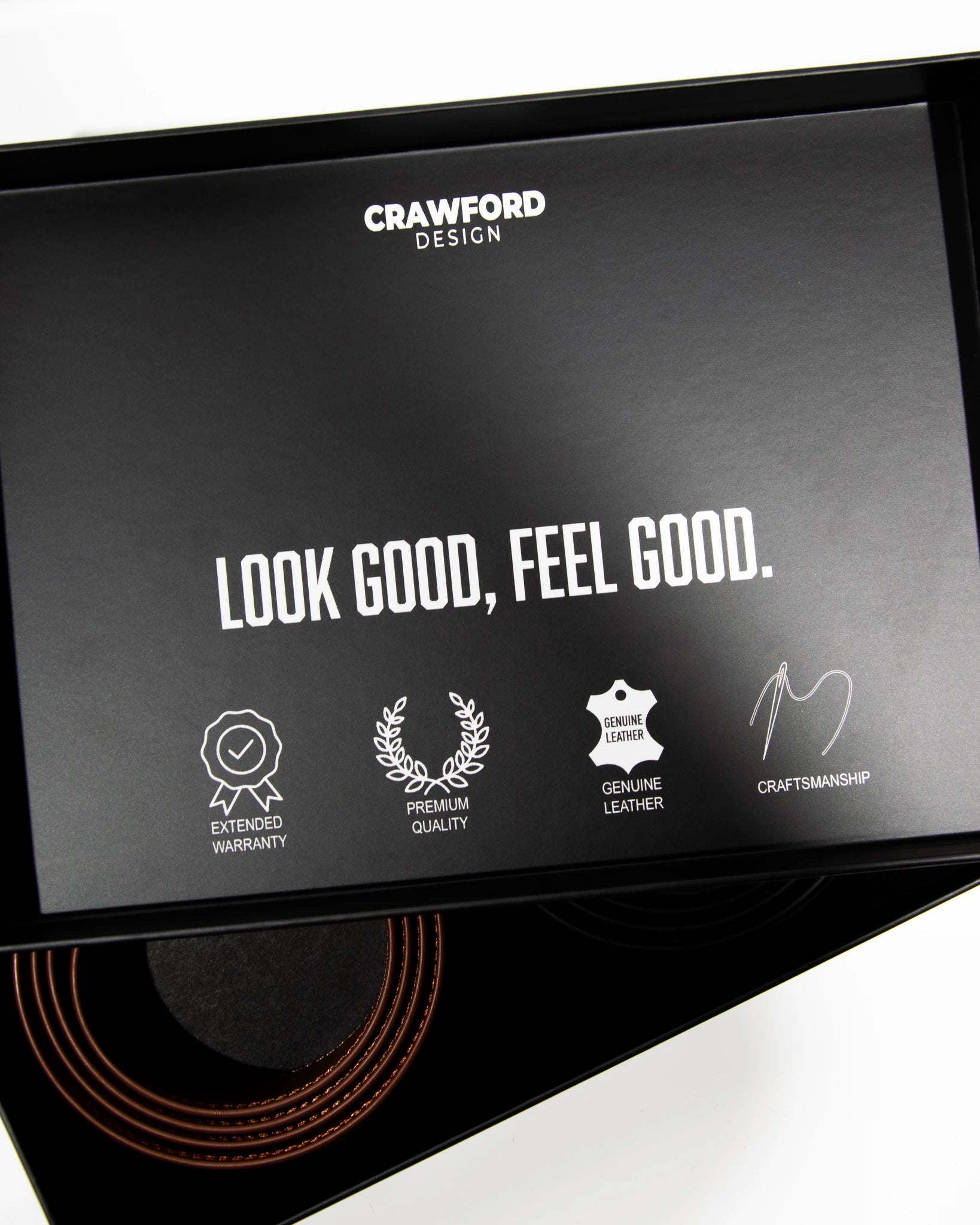 Crawford™ - Holeless Adjustable Leather Belts